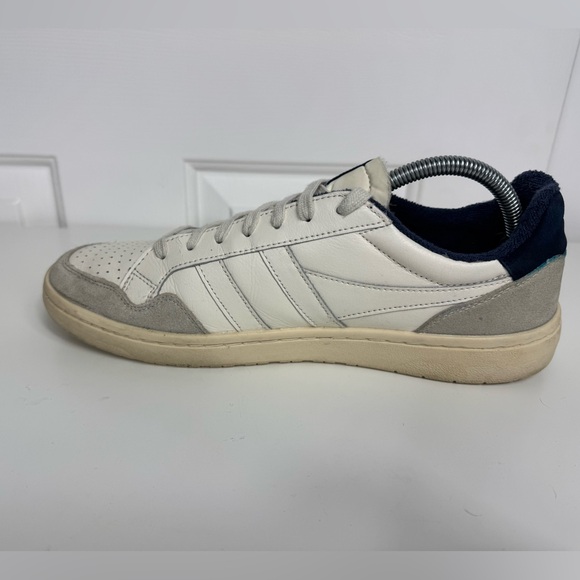 Gola Eagle Leather Suede Sneakers White And Navy CMB530 Men’s 9.5 - Picture 6 of 8